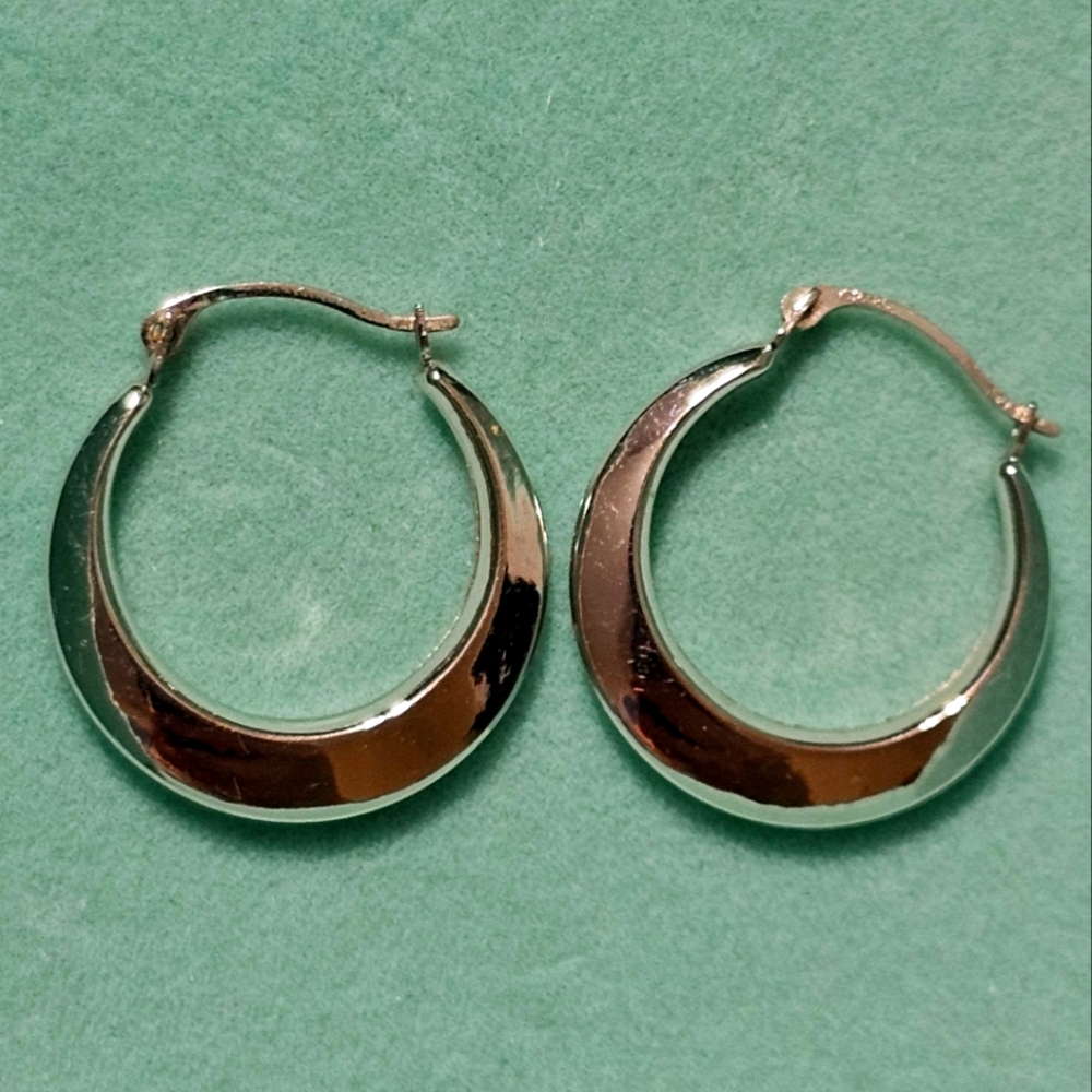 Elegant Silver Hoop Earrings